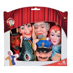 Simba 104586784 Punch and Judy Hand Puppet Set (6