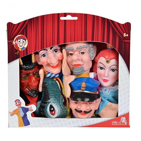 Simba 104586784 Punch and Judy Hand Puppet Set (6