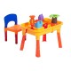 HOMCOM 32pcs Sand Table Chair Set Beach Outdoor Kids Children Sand and Water Table Play Kit Beach Toy Outdoor Activity