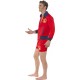 Smiffy's Adult Men's Baywatch Lifeguard Costume, Top and Shorts, Baywatch, Serious Fun, Size M, 20587