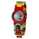 DC Comics Lego Batman Movie Robin Kids Minifigure Link Buildable Watch | Red/Green | Plastic | 28Mm Case Diameter| Analogue Quar