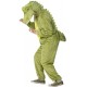 Smiffy's Adult Unisex Crocodile Costume, Jumpsuit with Hood, Party Animals, Serious Fun, Size