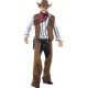 Smiffy's Adult Men's Fringe Cowboy Costume, Waistcoat, Chaps, Neckerchief and Hat, Western, Serious Fun, Size M, 22656