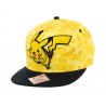 POKEMON Unisex Pikachu Camo Flat Cap, Yellow, One Size