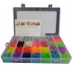 6000 DIY SET Mixed Colour Rainbow Rubber Loom Bands Bracelet Making Kit S