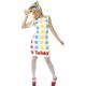 LICNSD TWISTER BOARD GAME FANCY DRESS COSTUME LADY