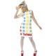 LICNSD TWISTER BOARD GAME FANCY DRESS COSTUME LADY