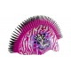 C Preme Mohican Raskullz Zebra Mohawk Bike Helmet&nbsp;–&nbsp;White, One Size