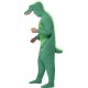 Smiffy's Adult men's Crocodile Costume, Hooded All in One, Party Animals, Serious Fun, Size L, 23631