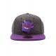 Meroncourt Unisex Pokemon Gengar Character Snapback Baseball Cap, One Size, Dark Grey/Purple Baseball Cap, Grey, One Size