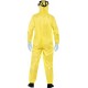 Smiffy's Men's Breaking Bad Costume, Hazmat Suit, Latex Mask, Gloves & Goatee, Size