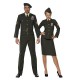 Smiffy's Adult Women's Wartime Officer Costume, Skirt, Jacket with Medal, Shirt Front, Tie and Hat, Troops, Serious Fun, Size S,