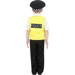 Smiffy's Police Boy Costume, Top, Trousers, Hat and Radio Set, Colour