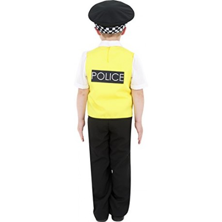 Smiffy's Police Boy Costume, Top, Trousers, Hat and Radio Set, Colour