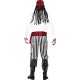 Smiffy's Adult men's Pirate Man Costume, Shirt, trousers, Headpiece & Belt, Pirate, Serious Fun, Size M, 25783