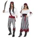 Smiffy's Adult men's Pirate Man Costume, Shirt, trousers, Headpiece & Belt, Pirate, Serious Fun, Size M, 25783