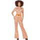 Smiffy's Adult Women's Authentic 70's Chic Costume, Jumpsuit, 70 Disco, Serious Fun, Size