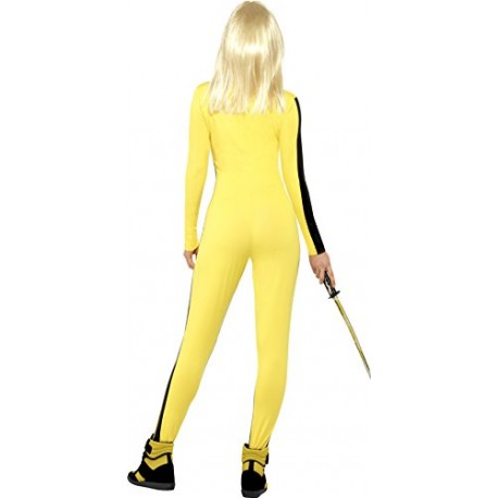 Smiffy's Women's Kill Bill Costume,Jumpsuit & Sword, The Bride Costume, Size