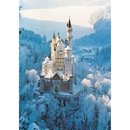 Ravensburger Neuschwanstein Castle in Winter 1500 piece jigsaw puzzle