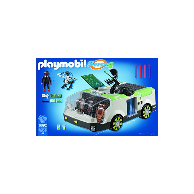 Super 4 techno caméléon avec Gene 6692 playmobil - Jeux & Jouets
