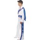 Smiffy's Men's Evel Knievel Costume, All in One Jumpsuit & Attached Cape, Size