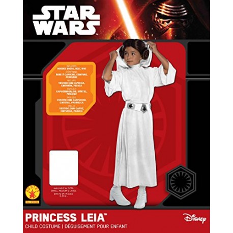 Rubie's Official Deluxe Princess Leia Girls Fancy Dress Star Wars The Force Awakens Kids Costume
