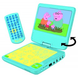 Lexibook DVDP6PP Peppa Pig Portable DVD Player with Car Adaptor and Remote