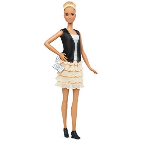 Barbie DTF07 Fashionistas Leather and Ruffles Doll
