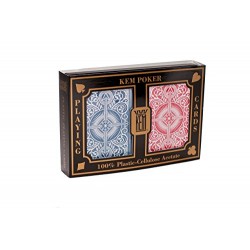 KEM Arrow Red and Blue Poker Size Standard Index Playing Cards