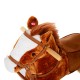 HOMCOM Children Child Kids Plush Rocking Horse with Sound Handle Grip Traditional Toy Fun Gift Brand New (Brown)
