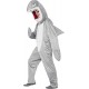Smiffy's Adult Unisex Shark Costume, Bodysuit and Hood, Party Animals, Serious Fun, One Size, 43815