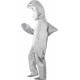 Smiffy's Adult Unisex Shark Costume, Bodysuit and Hood, Party Animals, Serious Fun, One Size, 43815