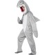 Smiffy's Adult Unisex Shark Costume, Bodysuit and Hood, Party Animals, Serious Fun, One Size, 43815