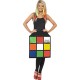Smiffy's Women's Rubik's Cube Costume, 3D Cube Dress, Size