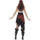 Smiffy's Adult Women's Pirate Wench Costume, Dress and Headpiece, Pirate, Serious Fun, Size S, 30716