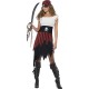 Smiffy's Adult Women's Pirate Wench Costume, Dress and Headpiece, Pirate, Serious Fun, Size S, 30716