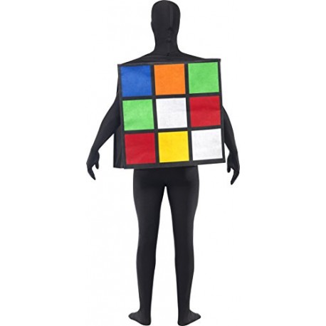 Smiffy's Adult Unisex Rubik's Cube Costume, Multi