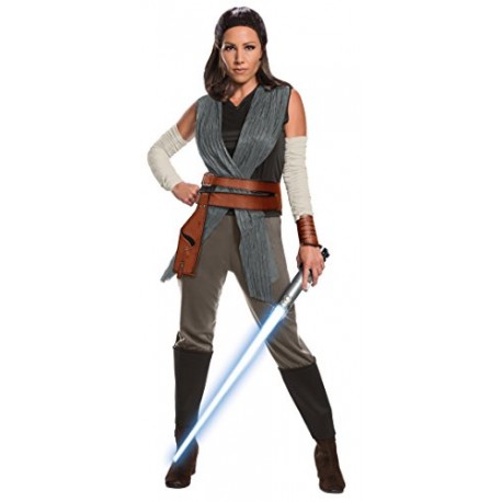 Rubie's Official Star Wars The Last Jedi Rey Ladies Adult Costume, Large UK 14