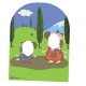 Star Cutouts SC822 Peppa Pig and George Muddy Puddle Child Sized Stand In Cardboard Cut out