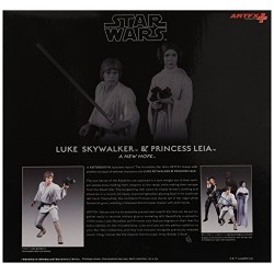 Star Wars Luke Skywalker and Princess Leia Art FX Statue