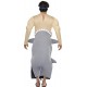 Smiffy's Adult Men's Man Eating Shark Costume, Shark Bodysuit and Goggles, Funny Side, Serious Fun, One Size, 36378