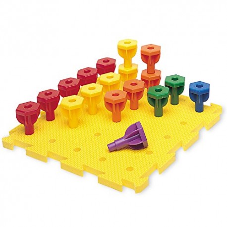Learning Resources Rainbow Peg Play Activity Set