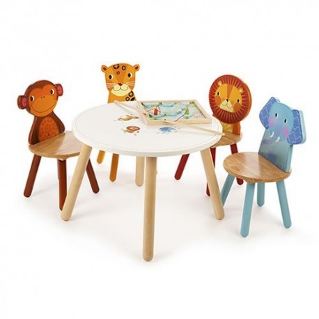 Tidlo wood Leopard Chair, 26 cm