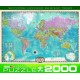 Eurographics Map of the World Puzzle (2000 Pieces)