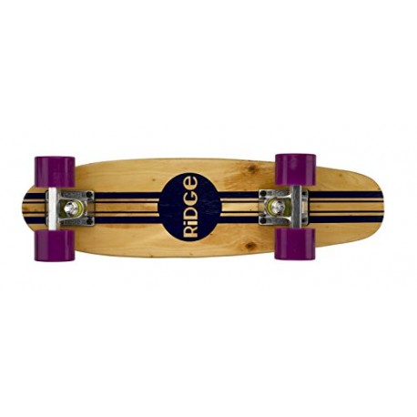 Complete 55cm Maple Wooden Retro 22” Mini Cruiser Board by Ridge Skateboards