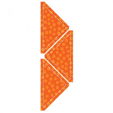 AccuQuilt Go Fabric Cutting Dies It Fits Quarter Square, 4