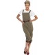 Smiffy's Women's WW2 Land Girl Costume, Top, Dungarees and Headscarf, Size