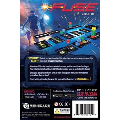 Renegade Game Studios RGS00504 Fuse Dice Game