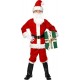 Smiffy's Children's Deluxe Santa Costume, Beard, Jacket, Trousers, Belt, Hat, Gloves & Boot Covers, Santa, Size