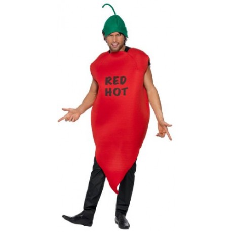 Smiffy'S Red Hot Chilli Pepper Costume Red MEDIUM